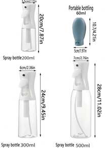 1 pieza Botella pulverizadora de alta presión, Limpiador líquido de baño sencillo, Botella pulverizadora de limpieza, Rociador facial de niebla fina, Mini vaporizador de desinfección de alcohol, Envase para tónico, Botella pulverizadora de baño Decoración de baño del hogar Regreso a clases de verano