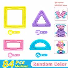 Halloween Decorative Magnetic Building Blocks Toy, Develop Hand-Eye Coordination, Creativity, And Hands-On Skills, DIY Creative Learning Educational Toy, Best Birthday Christmas Gift For Boys And Girls, Random Color (Size: 5.5cm/2.17in And 4.7cm/1.85in) - Multicolor - View 11