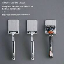 Razor Holder For Prestobarba Razor Blade In Stainless Steel With 3M Tape - Bạc - Xem 1