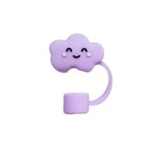 2pcs 10mm Silicone Lovely Cloud Straw Protectors For 30&40oz Cup Reusable Dust-Proof Straw Toppers Portable Straw Tips