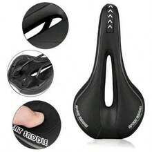 Lecute Bic Ergonomic Prostatic Waterproof Bicycle Seat - Black - View 1