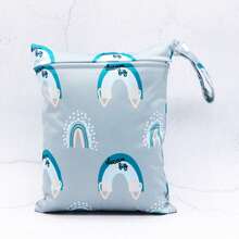 1 Pc Waterproof Wet Dry Bags,Reusable Zippered Pocket, Baby Cloth Diaper Wet Bags,Travel,Beach,Pool,Daycare,Soiled Items,Yoga Gym Bag,Wet Bag For Swimsuit - Multicolor - View 19