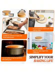 2 件/4 件不粘硅胶烘焙垫 - 可重复使用的耐热垫，圆形硅胶烤盘，防止蛋糕粘在底部和侧面，适用于饼干、马卡龙、面包、糕点 - 易于操作和清洁，烘烤均匀，设计精美 - 彩色 - 查看 10