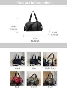 Sport Gym Bag For Women Men Shoulder Crossbody Bag,Messenger Bag With Wet Dry Storage Pocket For Daily Work Fitness Yoga Pilates Travel Duffle Bag - Multicolor - View 5