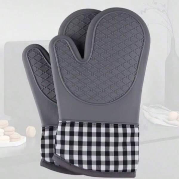 Thick Heat-Resistant Gloves, Suitable For Kitchen Baking, Cooking, Outdoor Barbecue, Halloween Baking Pastries.