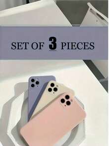 三件套彩色液态硅胶手机壳，兼容 16、16 Pro Max、16 Pro、15、15 Pro Max、12 Pro Max、13 Pro Max、14 Pro Max、13、14、11、12 Pro、14、XS、XR、78P、78GES2、A13 4G、A22、A21S、A51 4G、A52、S22 Ultra、A33 5G、A53、A23、S23 Ultra、S24、A14、A15、S23、A73，兼容 Redmi 和 OPPO 手机，全方位保护硅胶软壳。 - 彩色 - 查看 7