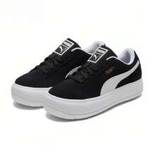 Puma Giày thể thao cổ thấp thoải mái, tối giản và tiện dụng. - Đen và trắng - Xem 5