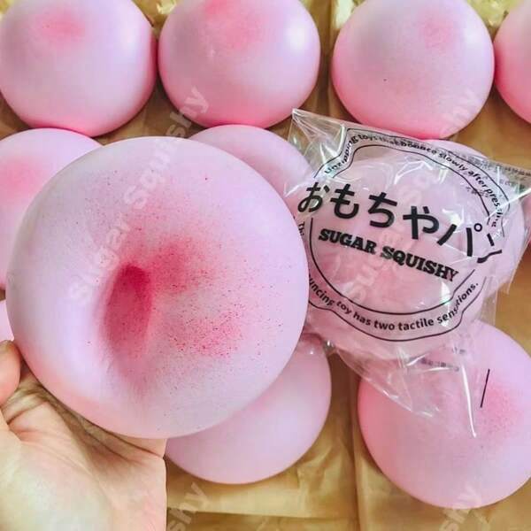 New Arrival Soft, Sticky-Bottom Steamed Bun Squishy Stress Relief Toy, Slow Rebound