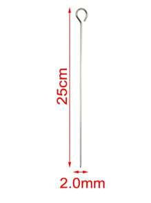 6-8pcs outils de barbecue aiguille de barbecue brochettes rondes brochettes de barbecue, brochettes plates rondes en acier inoxydable, brochettes en acier inoxydable fourchettes de barbecue, brochettes plates brochettes d'agneau, brochettes de barbecue barbecue outils de barbecue en acier inoxydable