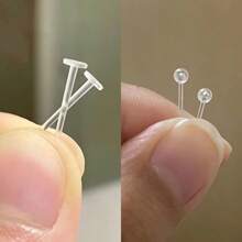 10pcs/Set Hypoallergenic Transparent Earring Studs - Simple Plastic Studs, 3mm Round Flat Design Invisible Ear Pins, Body Jewelry, Sensitive Minimalist Style, Comfortable Piercing Care, Suitable For Everyday Wear, Can Be Worn During Sleep And Shower