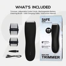 La herramienta definitiva para el afeitado de la entrepierna y el Body, afeitadora eléctrica inalámbrica profesional y recortador de cuchilla de cerámica para hombres y mujeres, recortadora de vello púbico recargable, resistente al agua, para uso en seco/húmedo, un regalo perfecto de aseo para seres queridos