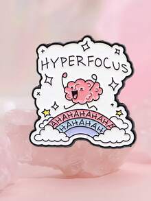 1PC Brain Character Enamel Pin Mental Health Brooch Pines Lapel Pins Badge On Backpack Clothing Accessories Fashion Jewelry Gifts - Multicolor - View 10