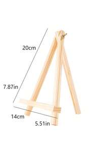 1 pieza Caballete de escritorio de madera sin terminar de 11.81/15.75/19.69 pulgadas - Sin pintura ni olor, adecuado para arte de lienzo, manualidades de escritorio, caballete de lienzo portátil, también funciona como soporte para teléfono/tableta, arte y dibujo para adultos, caballete de exhibición de pintura para principiantes, estudiantes, escuelas, bodas, soporte para tarjetas de fiesta de cumpleaños