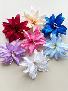 10 Stücke zufällige Farbe Frauen Hibiskus Haarclips, Hawaii Blumenclips, Pflaumenbüten-Schaum-Haarclips, Hawaii Tropen Party Dekorationen, Strand Schwimmbad Urlaubskleidung, Hawaii Party Zubehör Klauen Clips Haarclips Haarspangen