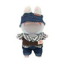 3pcs/Set Bib Pants, Top, And Headband Set, Cute And Fashionable Accessories (Excluding Plush Doll) - Multicolor - View 10