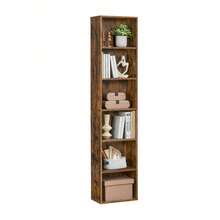 Bookcase, Bookshelf With 6 Shelves, For Living Room, Study, Office, Bedroom, Modern Style, Rustic Brown - Rust Brown - View 5