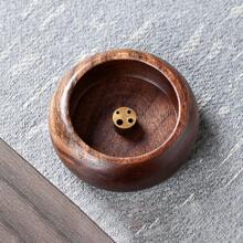 1PC Ebony Circular Home Aromatherapy Stove Suitable For Hydrotherapy, Yoga And Meditation, Home Decoration And Unique Gift Ideas, Incense Burner Rack, Room Decoration, Creative Incense Burner Plate