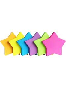 Note adesive a forma di pentagono, 8 colori, 3x3 pollici, colori brillanti, perfette per scuola, casa, ufficio, quaderni e agende - divertenti e funzionali per apprendimento, organizzazione, professionisti - multicolore - Visualizzare 5
