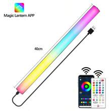 Wisciton Barra luminosa intelligente per monitor del computer, RGB LED con controllo Bluetooth, lampada che reagisce al ritmo della musica, decorazione per giochi, TV e scrivania