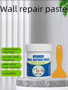 [100g]White Wall Repair Paste - Quickly Repair Wall Cracks And Nail Holes, Easily Repair Scratches, A Must-Have Wall Repair Artifact For Household Use, And , Ready To Use, Perfect Coverage Without Leaving Marks - Wall Repair Paste - View 3