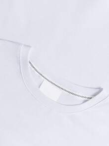 New Spring/Summer Women's Arrivals: Spring/Summer T-Shirts, Spring/Summer Women's Apparel, Printed T-Shirts, Printed Tops, Cotton Tops, High-Quality T-Shirts, Retro Style, Preppy Style, Cute Style, Urban Style, Gen Z Style, Millennial Style, Y2K Style, Punk Style, Distressed Style, Minimalist Style, Simple Style, Casual Style, Everyday Style, Vacation Style, Fun Prints - White - View 4
