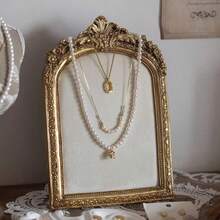 حامل عرض مجوهرات بتصميم إطار صورة من المخمل للعرض بطراز رجعي، حامل عرض قلادات وأقراط المجوهرات والخرز كديكور, عودة إلى المدرسة