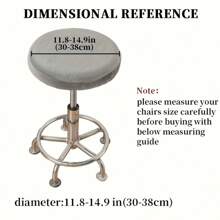 1 pieza Funda elástica para taburete redondo tipo ola de agua, Funda para taburete redondo, Tapa, Silla decorativa y protectora, Adecuada para taburetes redondos de bar, cafetería y cocina