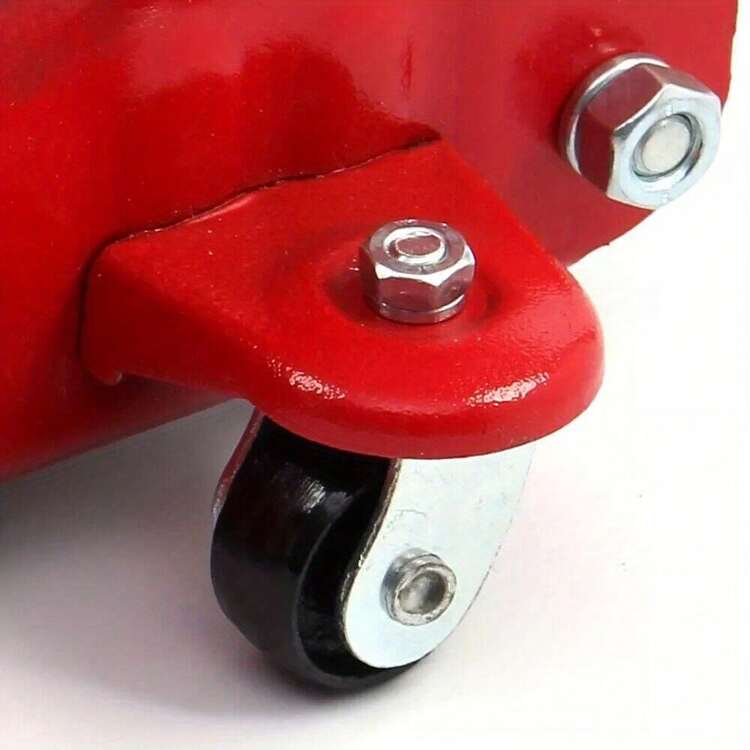 2 Ton Tonne Hydraulic Trolley Floor Jack With Plastic Storage Carry Case Car Van - Red - View 4