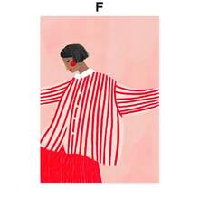 母爱儿童抽象墙面艺术海报印刷品帆布装饰画墙面装饰壁画客厅装饰可选画框 - 彩色 - 查看 27