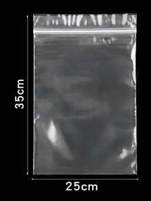 20/50/100pcs/Bag 4*6/5*7/6*8/7*10/8*12cm Zipped Lock Reclosable Plastic Poly Clear Bags Bulk Jewelry Craft Accessory Packaging - White and Transparent - View 15