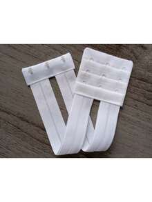 Elastic Bra Extender Size 23 X 5.5 CM - Model 3 Hooks 3 Adjustments Transparent Large - Blanco - Ver 1