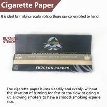 Papel de cigarro preto sem cartões, papel em rolo natural não branqueado, ponta de filtro, ponta de filtro de papel em rolo portátil, ponta de filtro pré-enrolada, presente de aniversário, presente de festa