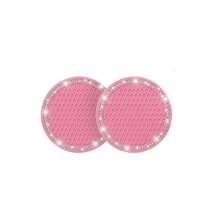 2 Stücke Auto Becherhalter Silikon Anti-Rutsch Matte, Auto glänzende Becherhalter Untersetzer, Fahrzeug Innenraum Ablage Pad, geeignet für Auto, SUV - erhältlich in Schwarz, Pink, Blau