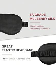 Silky Sleep Eye Mask, Blackout Elastic Travel Nap Eye Mask, Pure Mulberry Silk Sleep Eye Mask, Double-Layer Silk Filled, With Elastic Strap, Ideal Gift For Friends And Partners. Suitable For Relaxation, Travel, Insomnia And Business Trips, Thickened Eye Mask, Essential For Autumn And Winter. - Multicolor - View 9