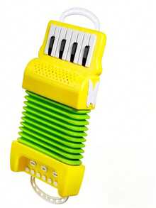 儿童手风琴乐器，适合初学者，便携易用，适合家庭聚会、派对、亲子互动，适合男孩和女孩的益智玩具，配件/款式/颜色多样 - 彩色 - 查看 8