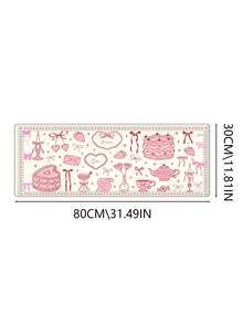 Queen Pink Bow Mouse Pad Kawaii Mouse Pad College Fashion Computer Desk Pad Is Suitable For Laptop Non-Slip Rubber Base Pad Office Accessories Decoration - Multicolor - View 12