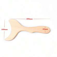 Outil de massage en bois en forme de queue de poisson, massage musculaire de tout le corps, massage multifonctionnel de différentes parties du corps, convient pour une utilisation à domicile