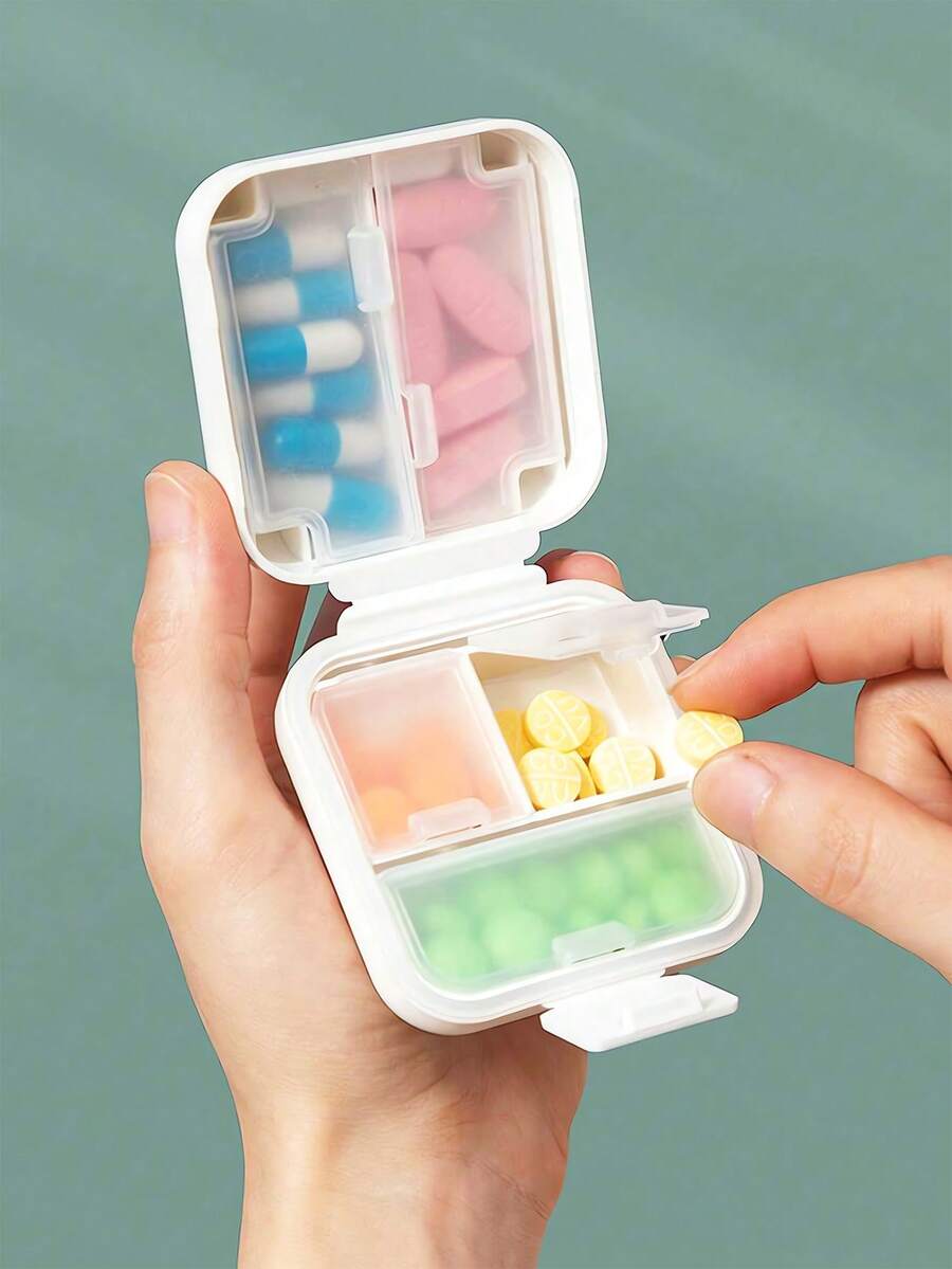 1 pieza Pastillero de viaje extra grande, organizador de píldoras 2 veces al día semanal, AM PM, caja de píldoras 1 día, 2 veces al día, organizador de medicamentos diario de gran tamaño para vitaminas, gran contenedor de píldoras, dispensador de medicamentos (Arcoíris) - Perfecto para organizar la medicación mientras se viaja. El anciano lleva la caja de medicamentos consigo. Caja de embalaje de píldoras de viaje, esenciales de viaje, accesorios de viaje, vacaciones, verano, regreso a la escuela