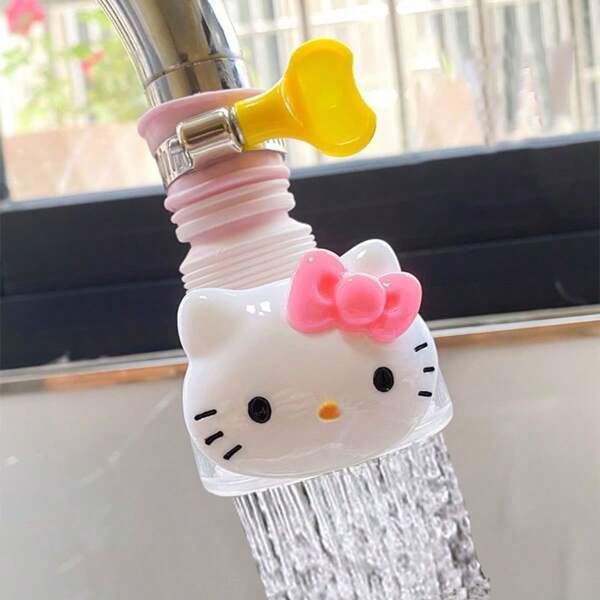 Cartoon Hello Kitty Kitchen Faucet Splash Proof Faucet, Household Showerhead, Universal Tap Water Connector Extender, Rotary Water Purifier, Water Filter, Sanrio