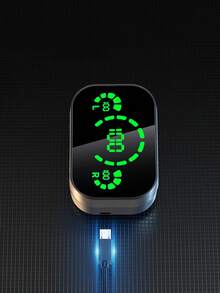 GENAI Auriculares inalámbricos verdaderos con pantalla LED dual. Diseño de metal elegante, larga duración de la batería y ajuste confiable - Multicolor - Ver 5