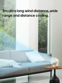 kinscoter 1 Stück wiederaufladbare 4000mAh multifunktionale Tischventilator, wandmontierter Luftkühler Ventilator, elektrischer tragbarer Wand-/Tischventilator für Schlafzimmer, Küche, Camping - Verschiedenfarbig - Übersicht 6