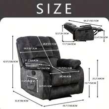 1-Piece Manual Body Massage With Heating Function Sofa Chair Comfortable Elderly Chair Functional Chair With Storage Bag
