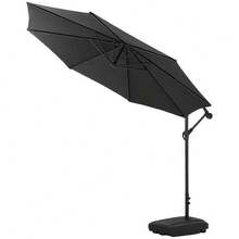 3M Cantilever Parasol Umbrella With Base - Black - 1 - View 3