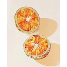 1PC Fashion Pink Disco Lemon Grape Apple Cherry Strawberry Poster Print Fashion Wall Art Picture Decor Frameless Canvas Painting Optional Frame ,Wall Art With Frame