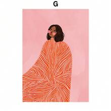 母爱儿童抽象墙面艺术海报印刷品帆布装饰画墙面装饰壁画客厅装饰可选画框 - 彩色 - 查看 46