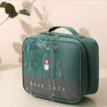 Bolsa de remédios portátil, kit de primeiros socorros para viagem, caixa médica de emergência para casa/exterior, armazenamento de remédios infantis, bolsa de saúde antiepidêmica, estilo boho