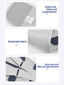 Waist Brace With Wide Compression, Fly-Knit Strap & Cooling Material For All-Day Comfort