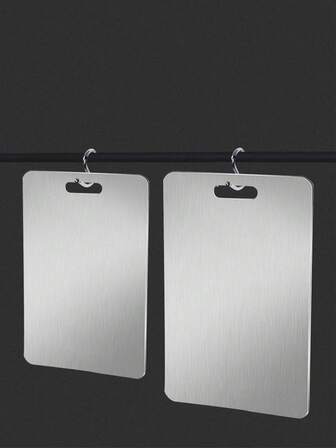 1 pieza/3 piezas Tabla de cortar de acero inoxidable, multifuncional y práctica, diseño minimalista