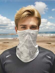Juego de 3 piezas (2 fundas para brazos + 1 mascarilla facial) Funda para brazo deportiva de ajuste suelto, guantes calentadores para el brazo de seda de hielo transpirable con protección solar, ideal para conducir, pescar, ciclismo, hombres y mujeres, verano - Multicolor - Ver 4