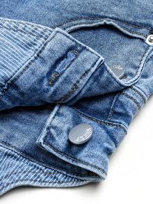 Adjustable Strap Cute Little Girls Fashion Versatile Elastic Denim Suspender Skirt, All Season - Light Wash - View 7